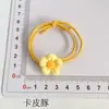 Gomas para el pelo florales estilo coreano transfronterizas, lindos accesorios para el pelo de florecitas para niñas, diademas infantiles coloridas de alta elasticidad al por mayor