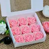 Velas Aromáticas de Lembrança, Velas em Formato de Rosa Vermelha, Decoração de Atmosfera para Pedido e Confissão, Atacado de Caixas de Presente para o Dia dos Namorados