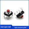 Fornecimento cabeça vermelha impermeável toque interruptor azul impermeável chave interruptor micro touch chave atacado