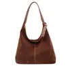 Bolsa de Mano Grande Vintage Maillard Escarchada para Mujer 2024 Otoño e Invierno Nuevo Estilo Occidental para Viajes Diarios Hombro Axila