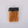 Pincel de máscara de cílios com haste sólida embalado em saco cabeça de escova espiral pincel de sobrancelha rosa arco ajustável pincel de maquiagem descartável
