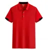 Camisa polo com lapela logo estampado personalizado masculina de verão secagem rápida manga curta T-shirt esportiva secagem rápida grupo vestuário de trabalho empresarial