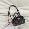 Bolso Casual de Moda Estilo Coreano Mezclilla Lavada 2025 Nuevo Otoño e Invierno Simple Mini Almohada Hombro Bandolera