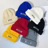Chapéu de Frio Masculino de Inverno Quente Gorro de Tricô Comércio Exterior Street Versátil Chapéu de Lã Tricotado Chapéu Melão Chapéu de Moda para Exterior para Mulheres