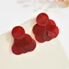Nuevos Pendientes de Disco de Concha con Borla de Estilo Exagerado de Alta Gama, Pendientes de Botón de Nicho, Pendientes de Moda Versátiles Retro al por Mayor para Mujer