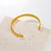 Venta Directa de Fábrica C35 Pulsera Abierta Creativa en Forma de C con Superficie Lisa, Joyería de Acero Inoxidable