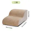 Escada para Cachorro, Escada de Subir para Pet, Degraus Reversíveis de Esponja, Adequada para Cães Pequenos e Médios Como Bichon, para Subir na Cama ou Sofá, Removível e Lavável