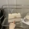 Bolsa de Ombro de Luxo Feminina Outono e Inverno 2025 Nova Tendência Retro Bolsa Transversal Fosca Versátil Bolsa Carteiro Bolsa Kelly