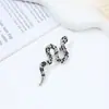 Broche de serpiente del zodiaco, accesorios para trajes, suéter, ramillete, joyería al por mayor, alfiler de abrigo, joyería de aleación avanzada pequeña