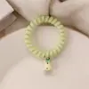 Manzana Roja~Arroz Glutinoso Verde Anillo para Teléfono Cuerda para el Cabello Fresca y Blanca Cuerda para el Cabello de Gama Alta Cuerda para el Cabello Dulce de Estudiante