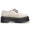 Botines Cortos Casuales de Plataforma para Mujer Aibideng 1461 de Cuero Genuino, Estilo Británico, Puntera Redonda, 3 Ojales, Suela Gruesa