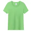 Camiseta publicitaria de color, cuello redondo, manga corta, 190g, personalizable con diseños DIY e impresión, adecuada para uniformes escolares y ropa de grupo