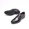 Sapatos de Couro Masculino Goldberg Juventude Negócios Britânico Preto Sapatos Masculinos Casuais Camada Superior Couro Bovino Macio Sapatos Sociais