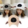 Invierno Internet Popular Nuevo Estilo Japonés Dulce Oreja Oveja Sombrero de Mujer Felpa Gruesa Cálida Lana de Cordero Gorro