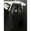 Jeans con Patrón de Rayos de Calle Alta Americana para Hombre, Estilo Nuevo Primavera y Otoño, Marca de Tendencia, Lavados y Desgastados, Holgados, Versátiles, Pierna Recta, Modernos