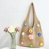 2025 Nuevo Bolso Tote de Gran Capacidad Bolso de Playa Bolso Tejido Bolso de Flores Bolso Estilo Boho Estilo Vacacional