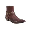 Novos sapatos de primavera e outono Comércio Exterior sapatos masculinos 38-48 botas curtas vintage com padrão de asa fivela de cinto faixa elástica botas romanas