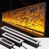 Lámpara subterránea de tira LED, lámpara empotrada para bañador de pared, para exteriores, impermeable, cuadrada, para suelo, paisaje, RGB, de acero inoxidable, lámpara de ladrillo