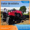 Trator de esteira de alta potência campo de arroz alta potência Agrícola pequeno diesel arado de tração sulco cultivador rotativo