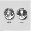 Mar de China Oriental Cristal Blanco Natural Facetado 128 Caras 64 Caras Corte Redondo Cuentas con Agujero para Pulsera DIY Cuentas Sueltas Accesorios Joyería