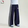 Calça Casual de Primavera para Meninas 2026 Novo Estilo Doce e Estilosa Renda Decorativa Patchwork Solta Confortável Calça de Moletom
