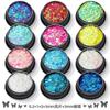 Adesivos mistos brilhantes laser lantejoulas unha Magic Color Borboleta lantejoulas hexagonais unha diy maquiagem corpo epóxi