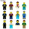 Jinzhi M8096 Patinador de Buceo Deportivo Profesional Bloques de Construcción Béisbol Figura de Partículas Pequeñas Juguetes Venta al por Mayor Transfronteriza