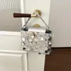 Bolso de Lentejuelas de Diseño de Nicho Nuevo Transfronterizo 2026 para Mujer, Bolso Cruzado de Cadena Versátil de Moda Tendencia, Bolso de Hombro Único Tipo Cubo
