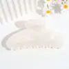 Nuevo Clip de Moda Coreana de Color Sólido Semicírculo, Pinza de Tiburón Simple Difuminada en la Parte Posterior de la Cabeza, Pinza para el Cabello para Salir, Accesorios para el Cabello