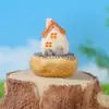 Enfeites Criativos Amor Aldeia Marítima Casa Pequena de Argila Decoração de Micro Paisagem Acessórios Resina Enfeites de Casa Pequena