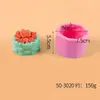 Molde de silicona para vela de loto, ideal para San Valentín, con forma de rosa grande, para pastel de luna