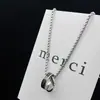 Collar de Anillo para Hombre Doble Anillo Acero de Titanio No se Desvanece de Gama Alta Versátil Cadena para Sudadera Accesorios de Hip-Hop para Mujer Joyería Simple