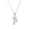 Collar con colgante de 26 letras inglesas de cobre, oro galvanizado de 18 quilates y microincrustaciones de circonitas, para mujer, cadena de clavícula de gran venta.