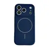 Adequado para Apple 18Promax Capa de Celular Magnética de Círculo Fino Líquida Iphone16 Silicone com Sensação de Pele 14 Capa Protetora