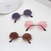 Óculos de Sol Infantis de Metal Estilo Coreano Moda para Meninos e Meninas Proteção UV Óculos de Sol para Bebê Óculos com Armação de Metal