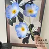 Materiales Florales Azul Cielo para Bodas, Flores de Seda, Arreglos Florales para Celebraciones de Bodas, Decoraciones Florales para Salones, Flores Decorativas Suaves para Techos, Flores para Pasillos