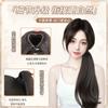 Peluca Xuchang para mujer, con clip de agarre, cola de caballo alta, popular cibernética, microrollo, cabello largo y rizado ultraligero, peluca de cola de caballo lateral de simulación natural, trenza