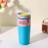 Nueva Taza de Café Simple Estilo Owala, Taza Térmica de Gran Capacidad, Taza Portátil para Deportes al Aire Libre y Viajes, Taza para Niños