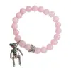 Pulsera de Cristal Natural Pulsera de Cuentas de Transferencia Flor de Durazno Mejor Amiga Nicho Exquisita Lujo Accesible Cuentas Sueltas Accesorios de Cuentas para DIY
