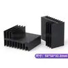 Radiador electrónico negro oxidado 50*58*31.8mm módulo electrónico de PCB disipador de calor perfil de aluminio disipador de calor