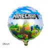 Globos de Dibujos Animados Transfronterizos de Minecraft de 18 pulgadas Globos del Juego Roblox Globos para Fiesta de Cumpleaños