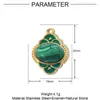 Árbol de la vida geométrico francés gota de aceite titanio acero diy colgante amor acero inoxidable joyería colgante de collar de luna