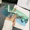 Gafas de sol de montura grande europeas y americanas para mujer, de alta calidad, protección solar UV, sin montura, de una sola pieza, moda, forma de corazón