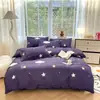 Nuevo conjunto de cuatro piezas estampado de algodón con aloe vera, amigable con la piel, para uso en casa, conjunto de cuatro piezas al por mayor, conjunto de cuatro piezas de algodón suave lavado