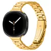 Adecuado para Samsung Watch8 Classic Correa de Acero Inoxidable de Tres Eslabones Watch8/9 Correa de Acero de Tres Eslabones