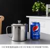 Taza de Agua Espesa de Acero Inoxidable 304 con Tapa para Uso Doméstico Comercial Sitio de Construcción Tarro de Té Taza de Pera Tostada Taza Pequeña para Niños de Jardín de Infancia