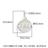 Plata S925 Imitación Joyería de Plata Hecha a Mano en Chiang Mai Colgante de Flor Pequeña de Loto Charm de Plata Flor de Rosa Pulsera DIY Cuentas