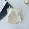 Diseño Puramente Sexy y Dulce, Camisola Plisada con Copas Integradas, Se Puede Usar como Ropa Interior o Exterior, Hermoso Top de Espalda para Mujer