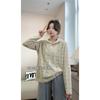 [Camelia] Sudadera con capucha de ganchillo hueca de manga larga, joker con temperamento, adelgazante, industria pesada, para mujer, camiseta básica francesa