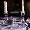 Estilo Francés Escandinavo Retro Portavelas de Cristal Vidrio Cena Romántica con Velas Accesorios para Fotografía de Bodas Estilo Ins